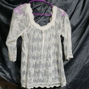 Womens lace top size L
